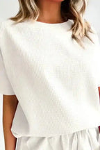 Casual Tee and Shorts Matching Set - Fashionfitz