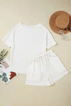 Casual Tee and Shorts Matching Set - Fashionfitz