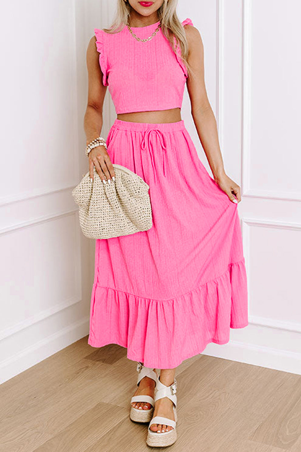 Ruffle Grace Co-ord Skirt Set