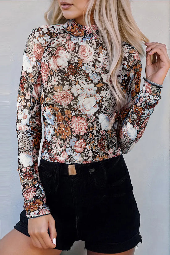 Fleur sophistication mesh top | elegant women’s