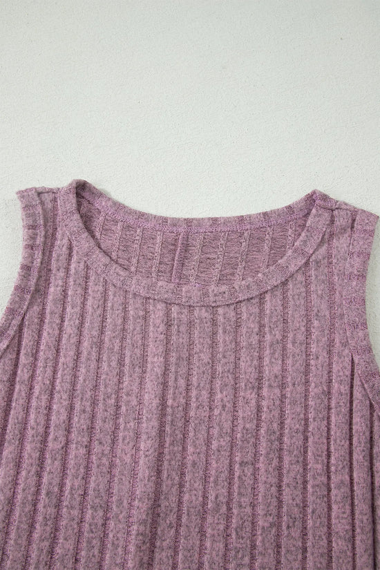 Slim ribbed mineral wash tank top tops