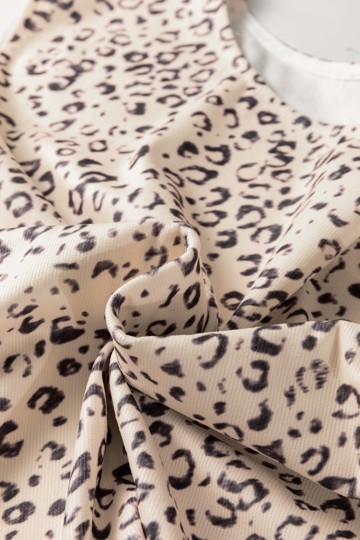 Apricot Leopard Knit Tank Top