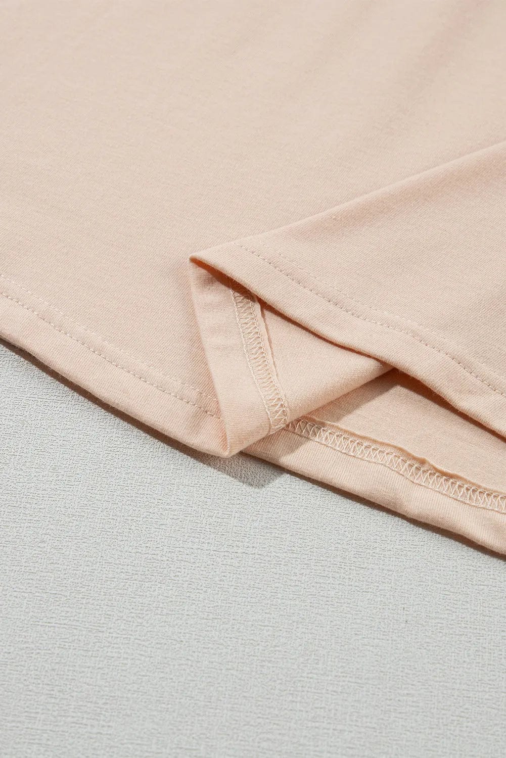 Casual Plain Crew Neck Tee
