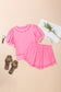 Pearl Bow Chic Co-Ord - Elegant Two-Piece Set