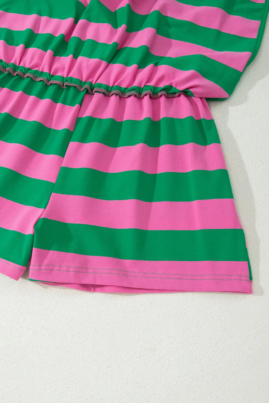 Yellow Stripe Dolman Tee & Drawstring Skort Athletic Set Women UK