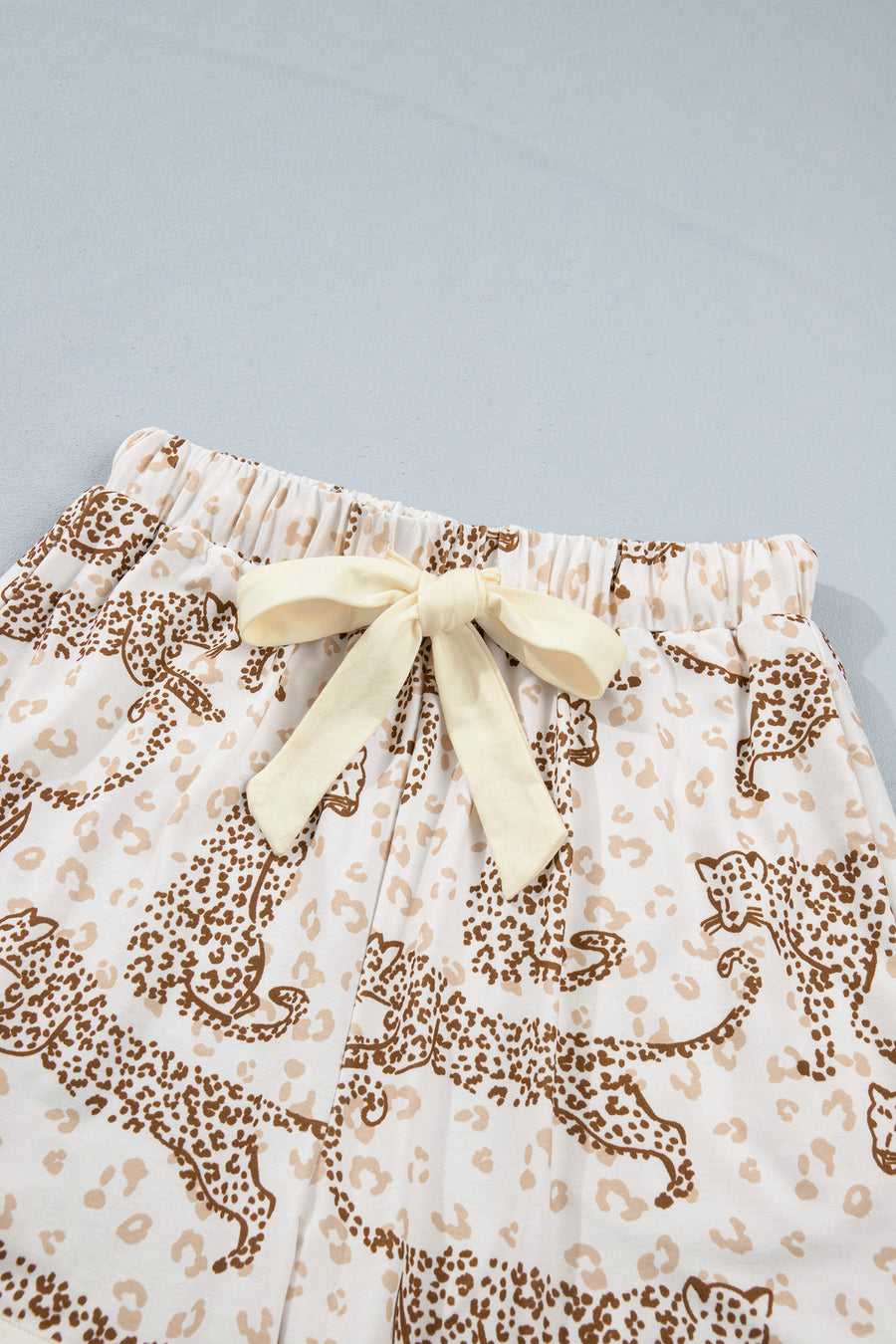 Leopard Print Colorblock Long Sleeve Lounge Set Women UK
