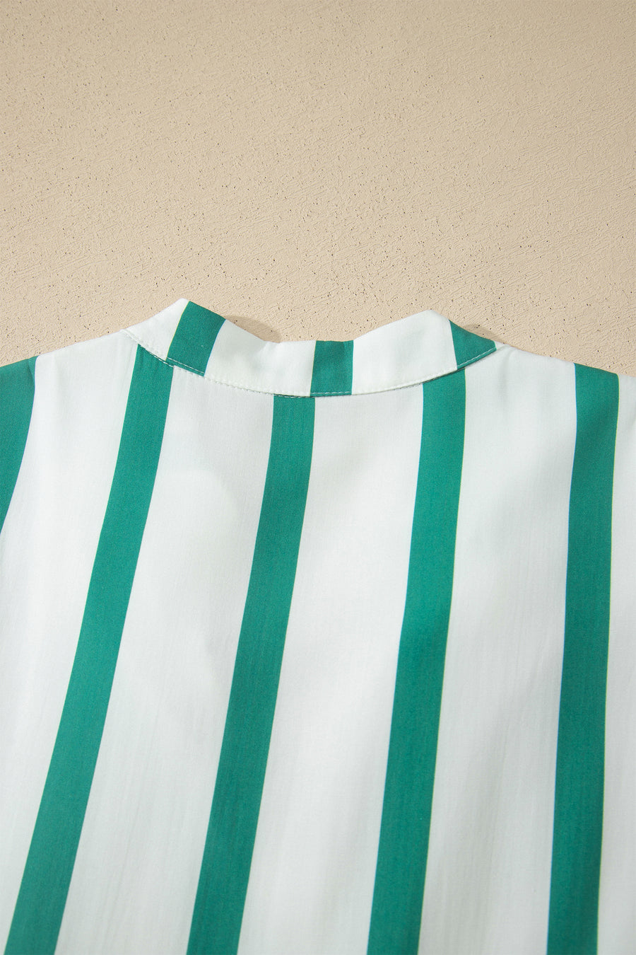 Green Stripe Ricrac Trim Notched Neck Midi Dress Women UK — second colourway | Fashionfitz UK
