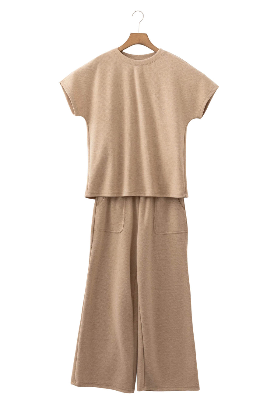 Short Sleeve Top and Corduroy Pants Co-Ord Set Women UK