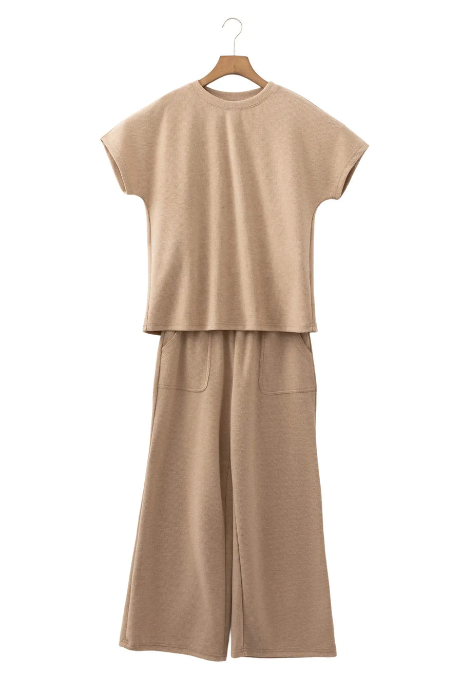 Short Sleeve Top and Corduroy Pants Co-Ord Set Women UK