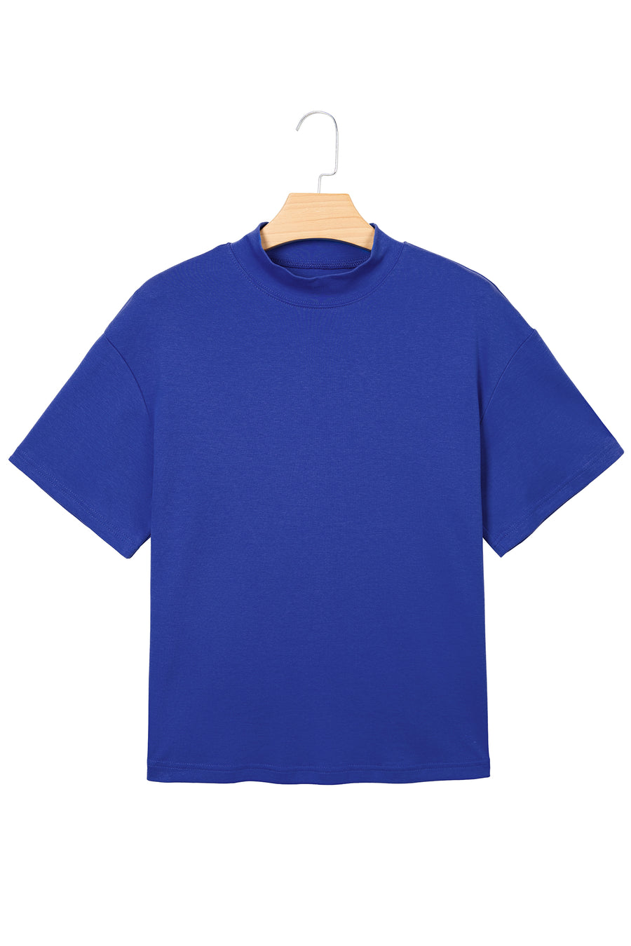 Solid Colour Oversized High Neck Tee Women UK
