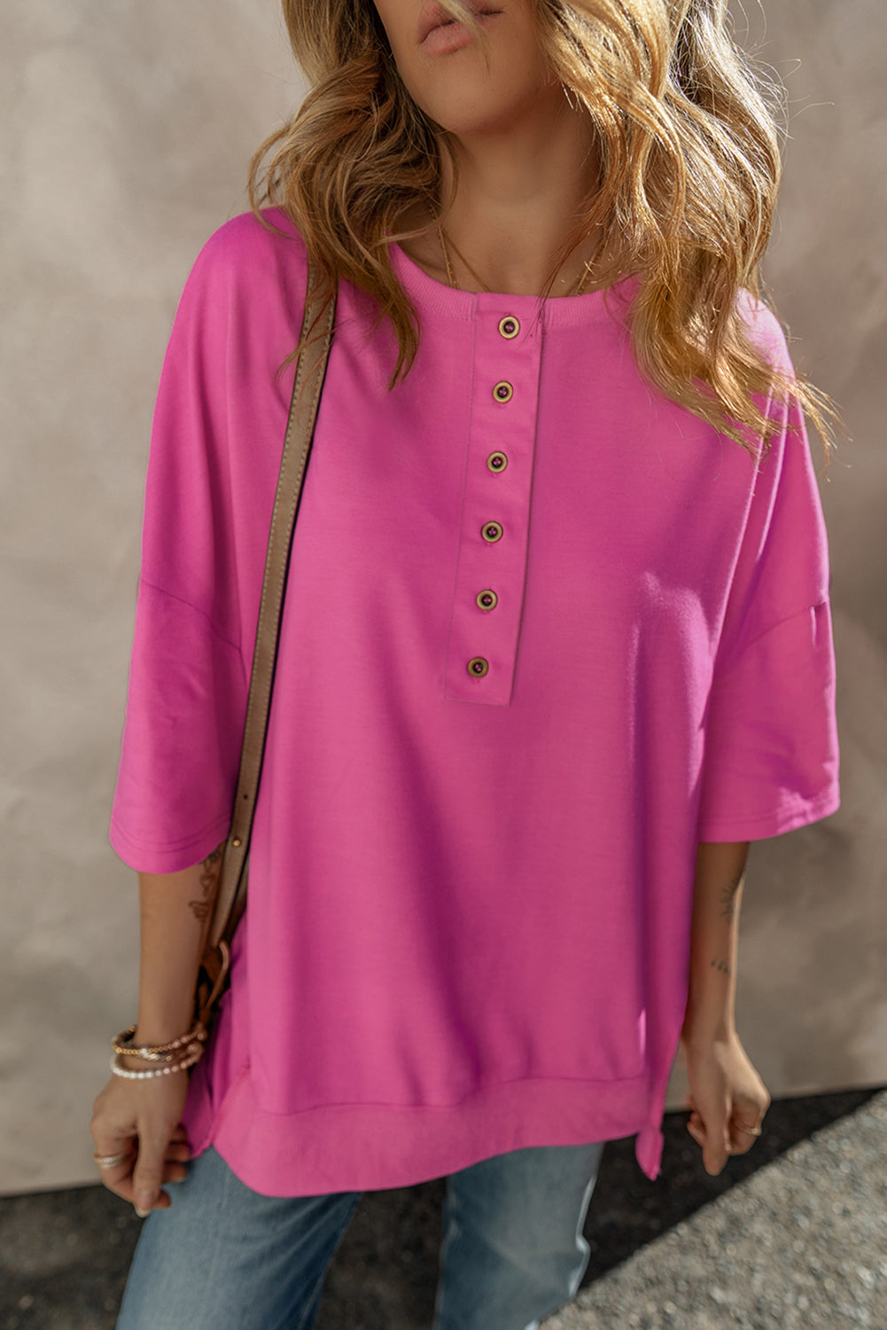 Wide Sleeve Tunic Top