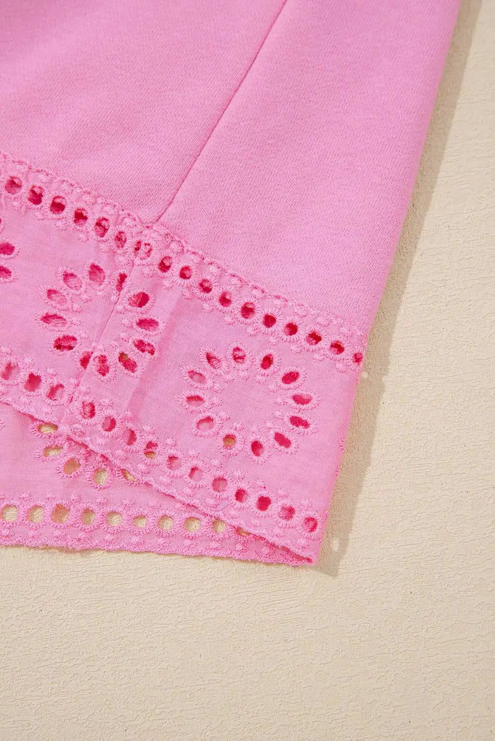 Embroidered flower snap sweatshirt sweatshirts