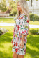 Floral Contrast Shift Dress