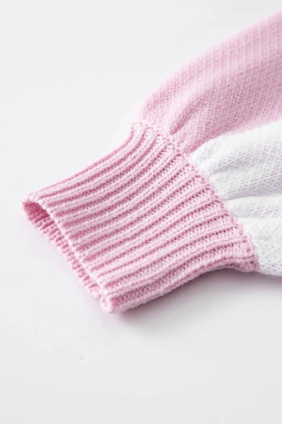 Checkered bishop sleeve sweater - snug & chic | fashionfitz