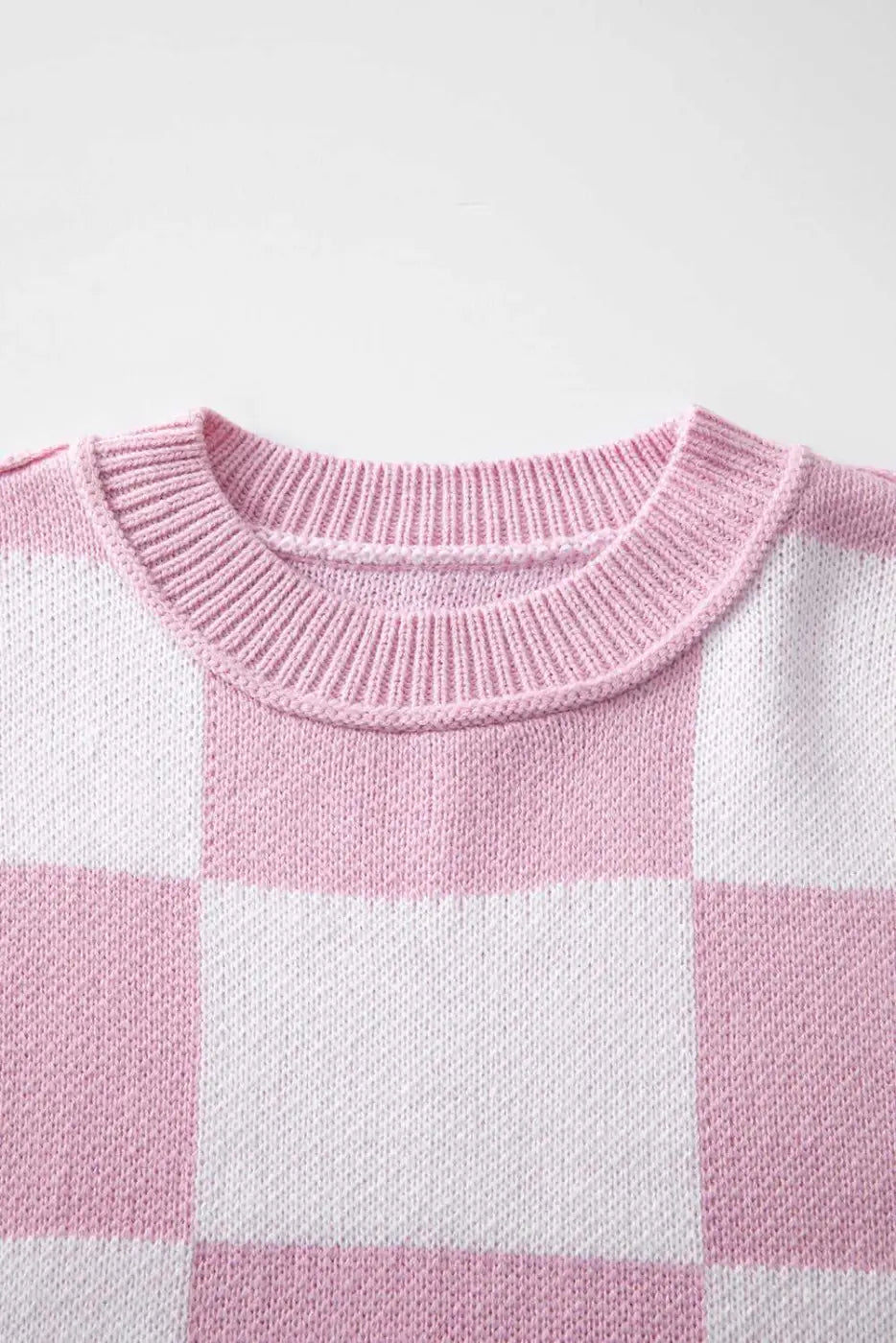 Checkered bishop sleeve sweater - snug & chic | fashionfitz