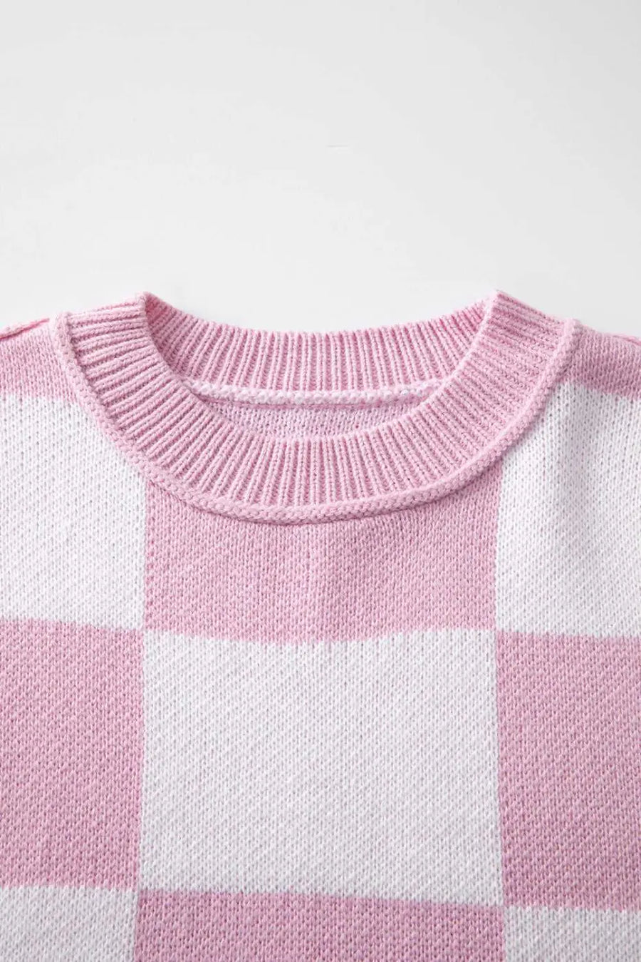 Checkered bishop sleeve sweater - snug & chic | fashionfitz