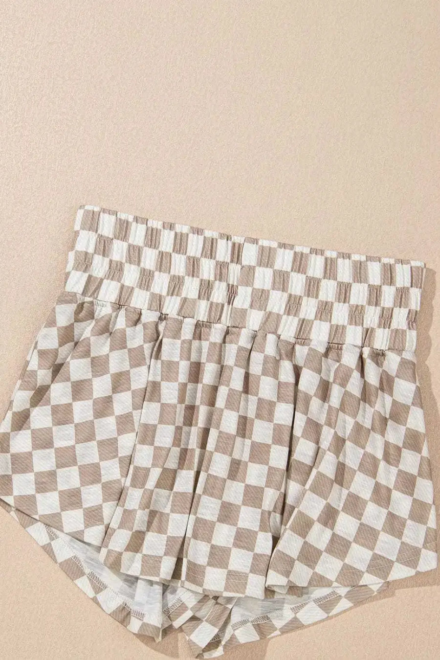 Two Piece Short Sets Checkered Confidence Outfit Set