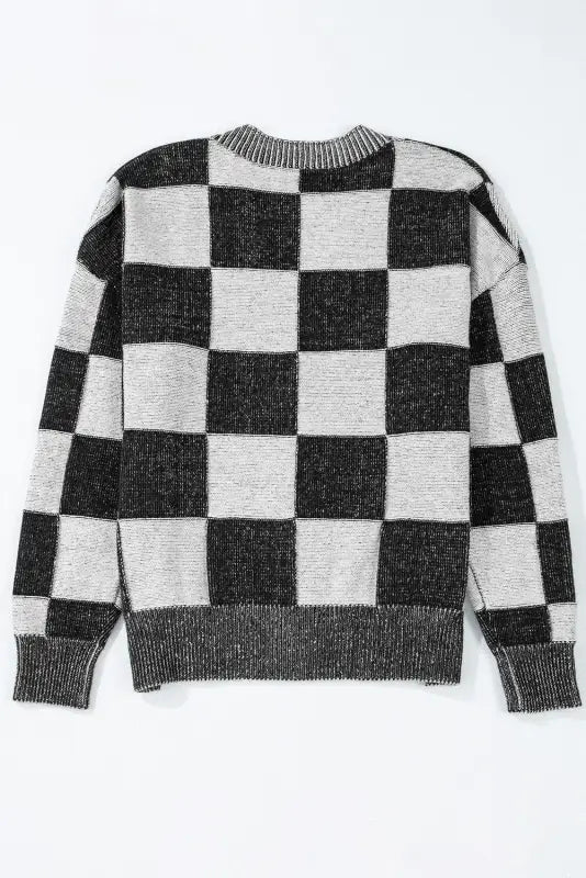 Checkmate charm cardigan - soft knit | fashionfitz