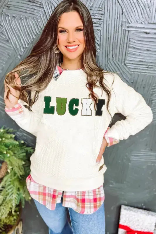 Chenille Embroidered Sweatshirt - Fashionfitz