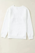 Chenille Embroidered Sweatshirt - Fashionfitz