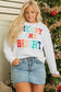 Chenille embroidered sweatshirt - graphic collection fashionfitz