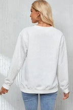Chenille Embroidered Sweatshirt - Fashionfitz