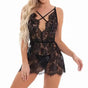 Chest Cross Lace Babydoll - Fashionfitz