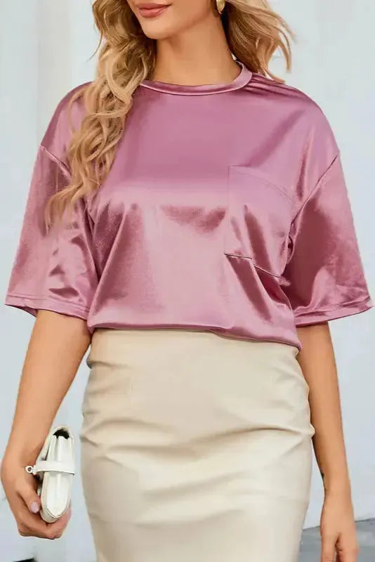 Chest Pocket Loose Fit Shirt - Fashionfitz
