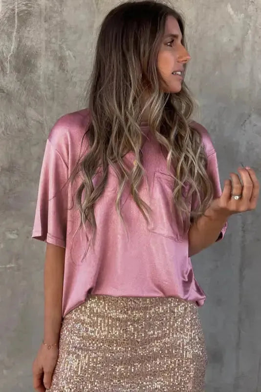 Chest Pocket Loose Fit Shirt - Fashionfitz
