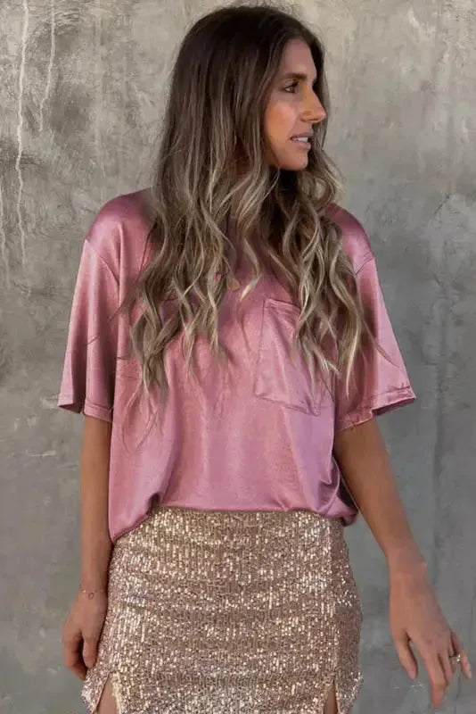 Chest Pocket Loose Fit Shirt - Fashionfitz