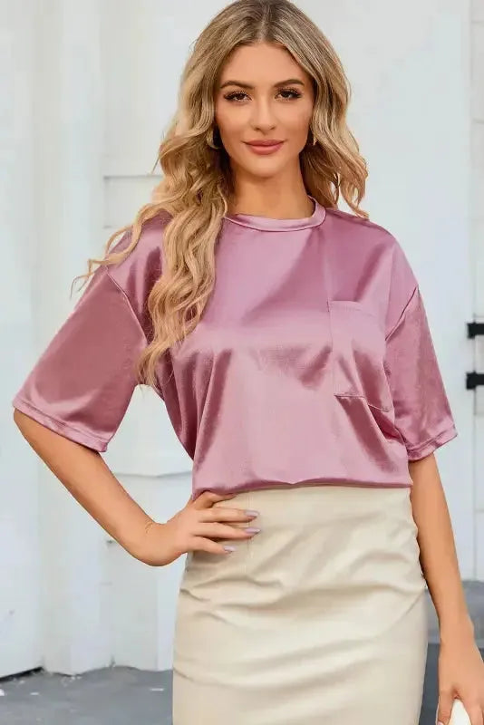 Chest Pocket Loose Fit Shirt - Fashionfitz