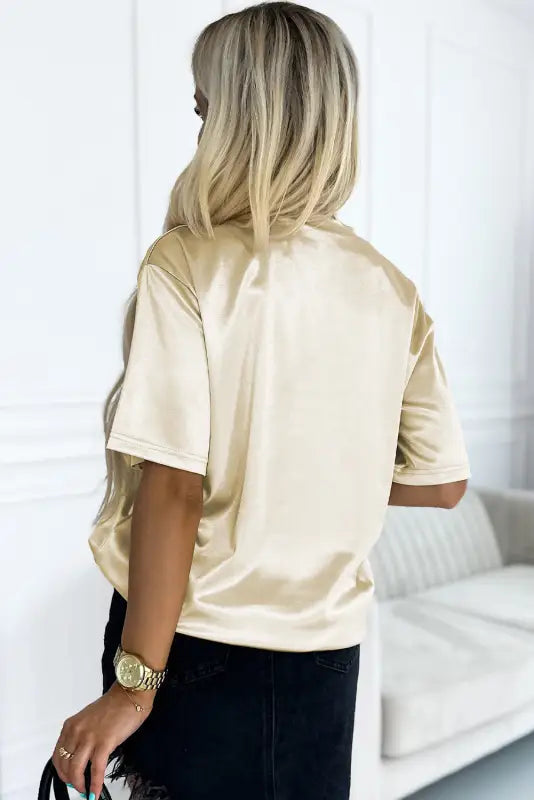 Chest pocket loose fit shirt | women’s tops | fashionfitz