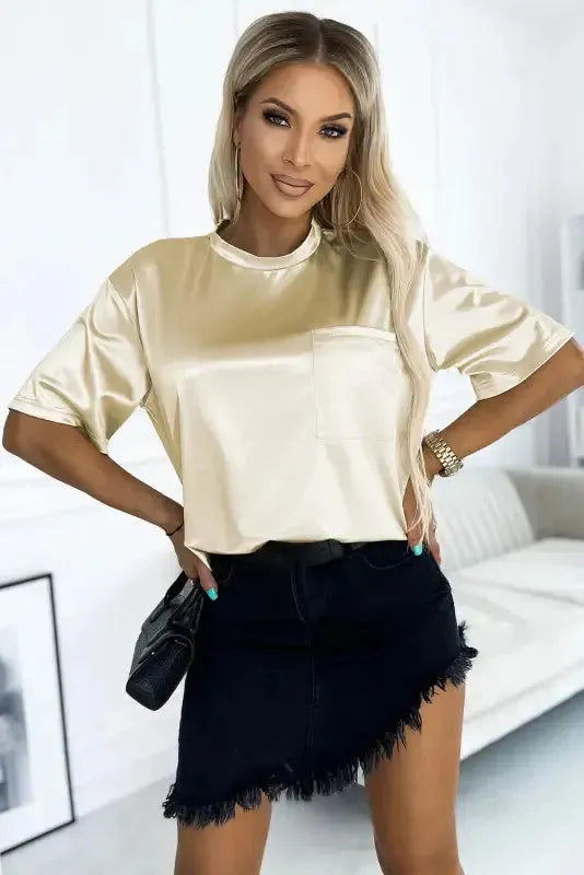 Chest Pocket Loose Fit Shirt - Fashionfitz