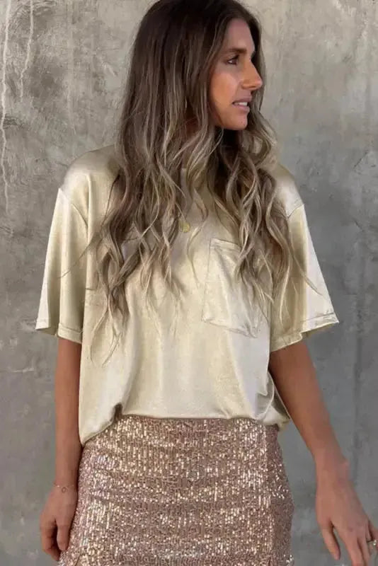 Chest Pocket Loose Fit Shirt - Fashionfitz