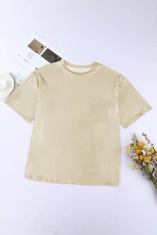 Chest pocket loose fit shirt | women’s tops | fashionfitz