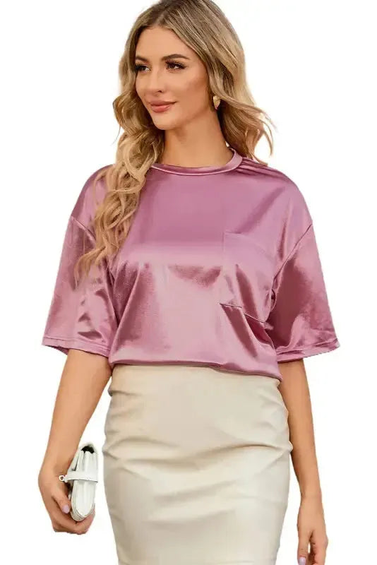 Chest Pocket Loose Fit Shirt - Fashionfitz