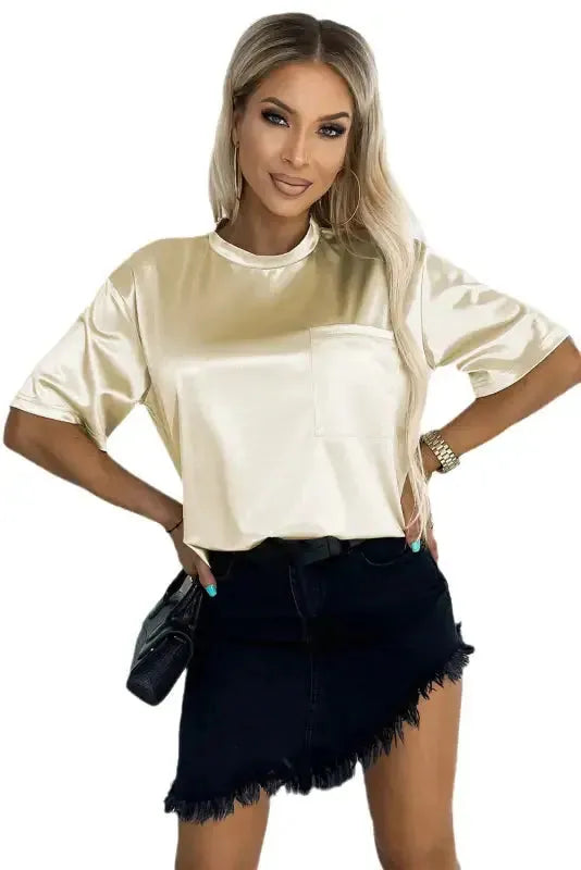 Chest Pocket Loose Fit Shirt - Fashionfitz