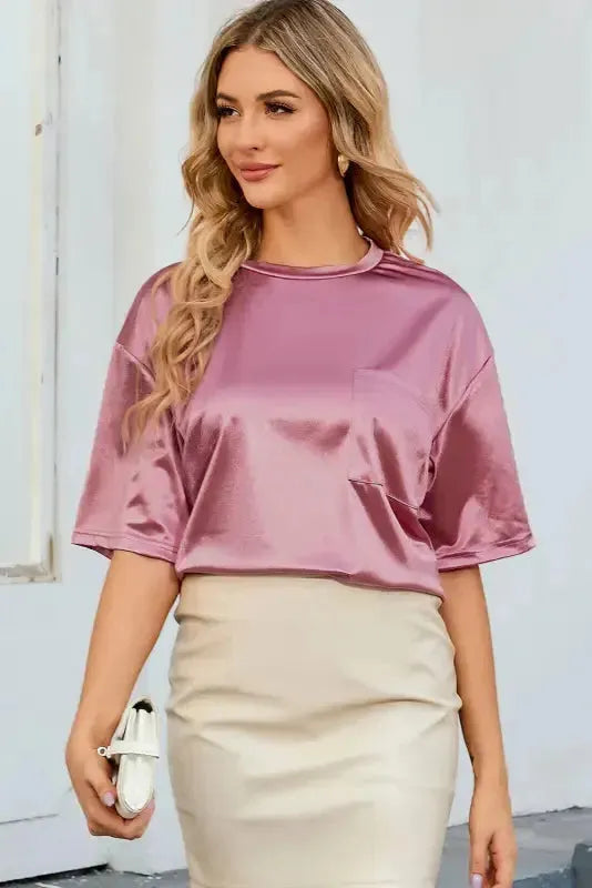 Chest Pocket Loose Fit Shirt - Fashionfitz
