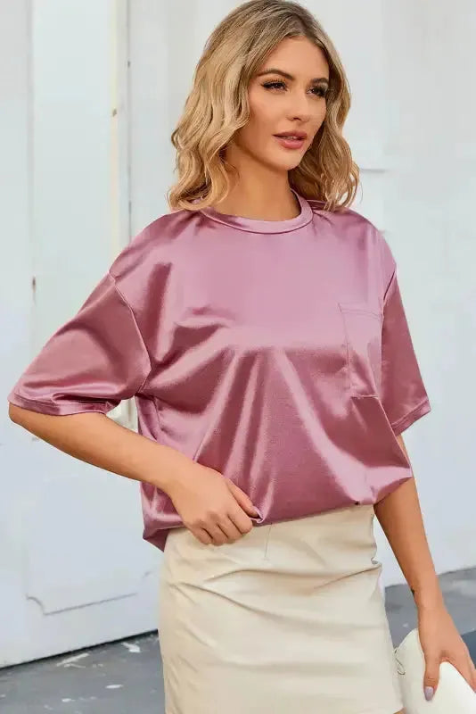 Chest Pocket Loose Fit Shirt - Fashionfitz