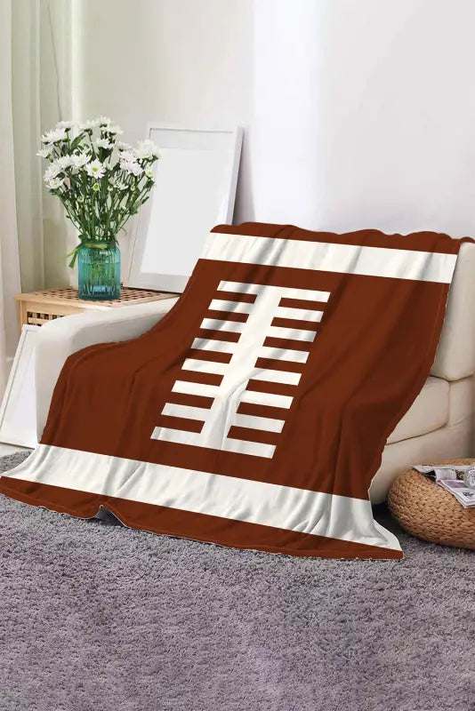 Chestnut ball game fashion fleece blanket 130*150cm