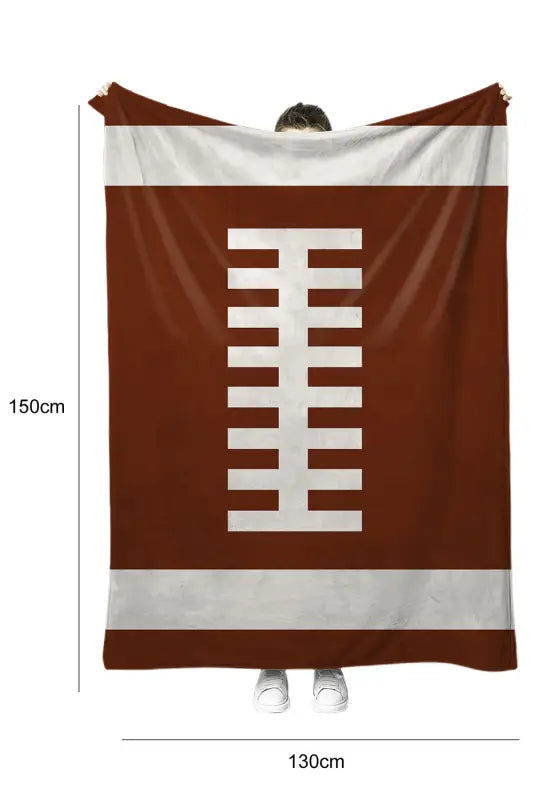 Chestnut ball game fashion fleece blanket 130*150cm