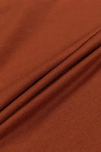Chestnut Oversized Hoodie - V-Neck Kangaroo Pocket - Fashionfitz