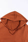 Chestnut v neck kangaroo pocket oversized hoodie - sweatshirts & hoodies