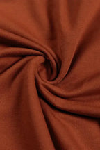 Chestnut Oversized Hoodie - V-Neck Kangaroo Pocket - Fashionfitz