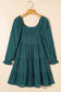 Chestnut plus size smocked ruffled sleeve tiered mini dress