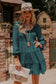 Chestnut plus size smocked ruffled sleeve tiered mini dress