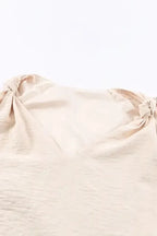 Chic V-Neck Knotted Shoulder Vest - Fashionfitz