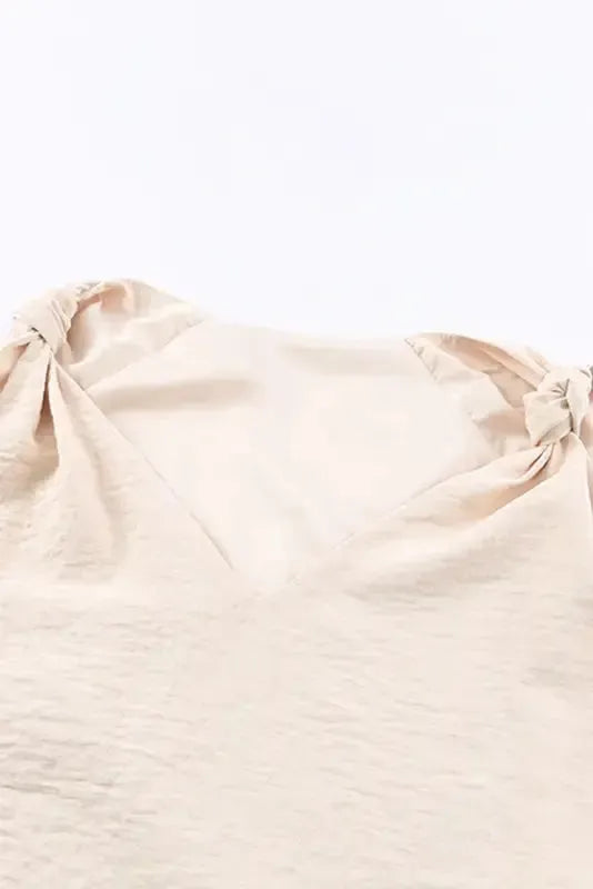 Chic V-Neck Knotted Shoulder Vest - Fashionfitz