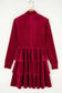 Chic velvet ruffle mini - elegant evening wear