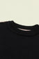Chicory Coffee Contrast Color Exposed Seam Drop Shoulder Sweater - Fashionfitz